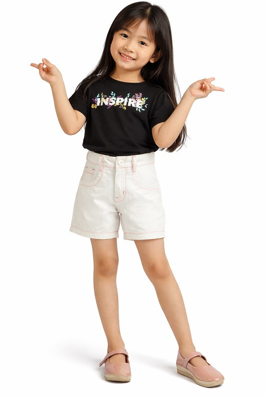 Girl's T-shirt Inspire black