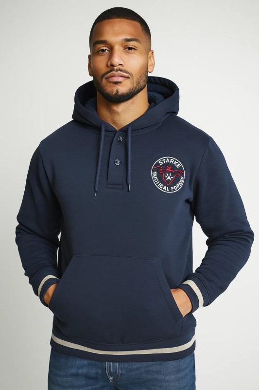 Men's Fleece hoodie with Fur Lining