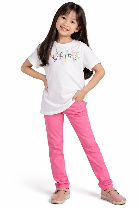 Girls T-shirt's-Inspire Wht